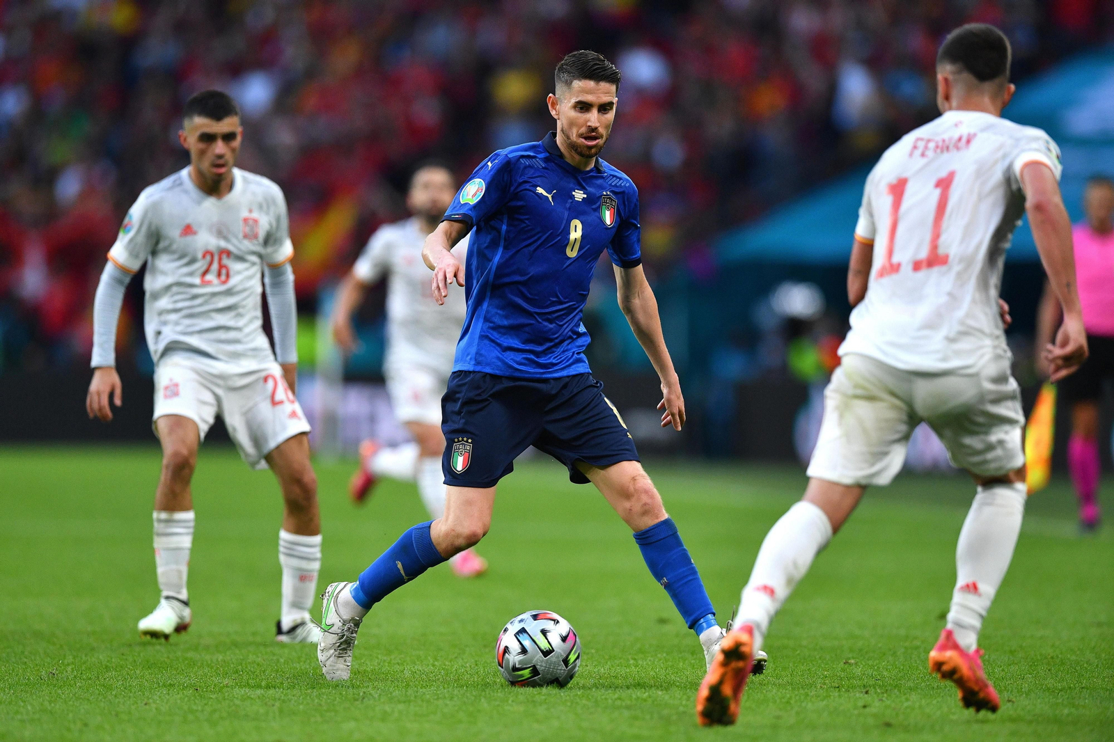 Las imágenes de la semifinal Italia-España de Eurocopa