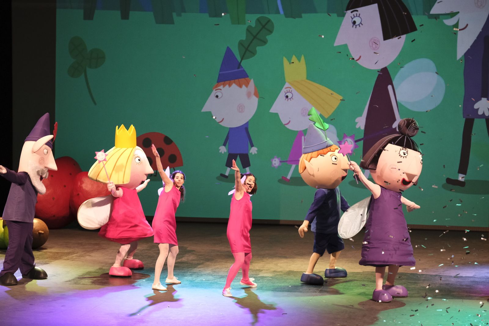 Gran espectáculo en torno a Peppa Pig celebrado ayer en el Auditorio Maestro Padilla.