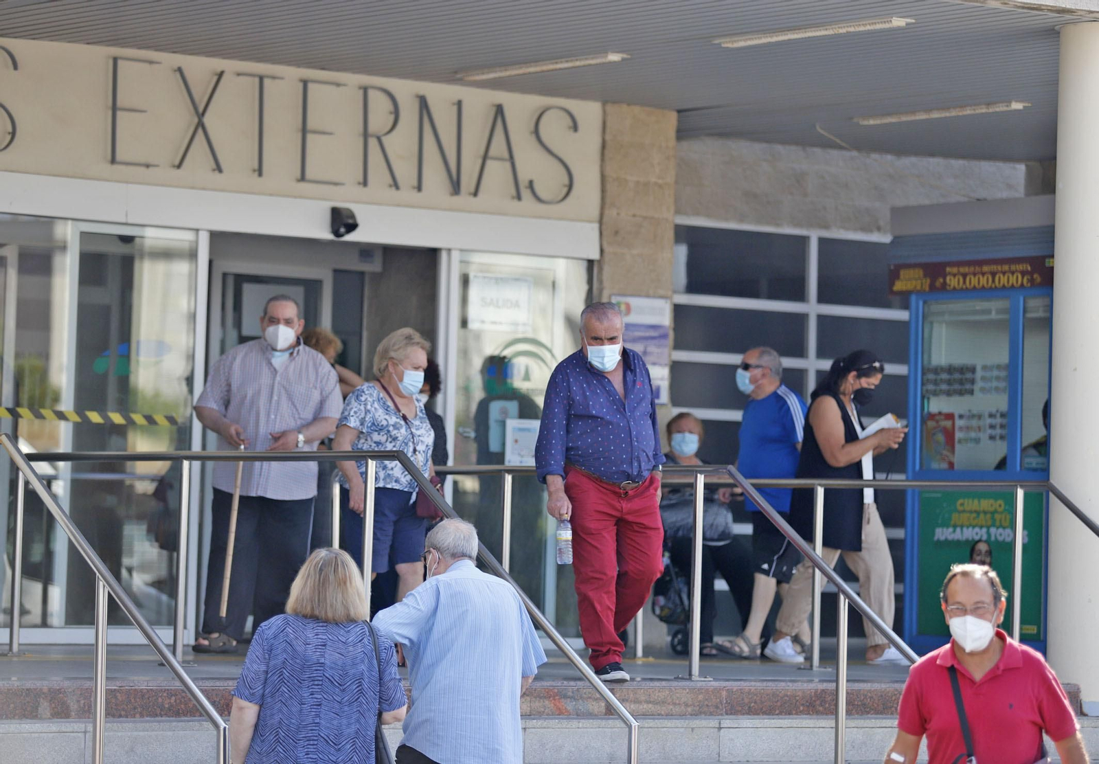 Consultas Externas del hospital Juan Ramón Jiménez.
