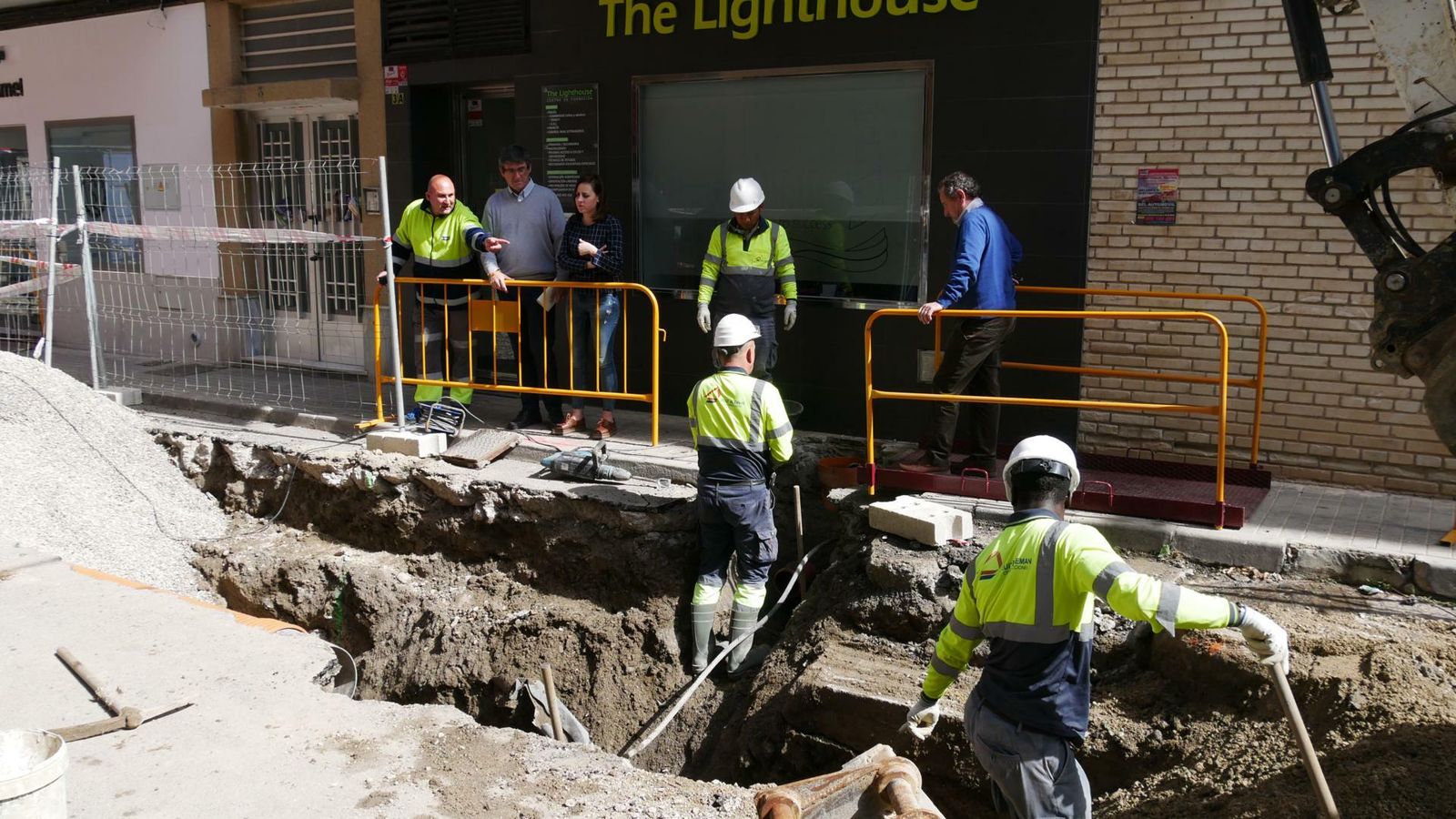 El alcalde ha visitado los trabajos y destaca la “magnitud” de las obras.