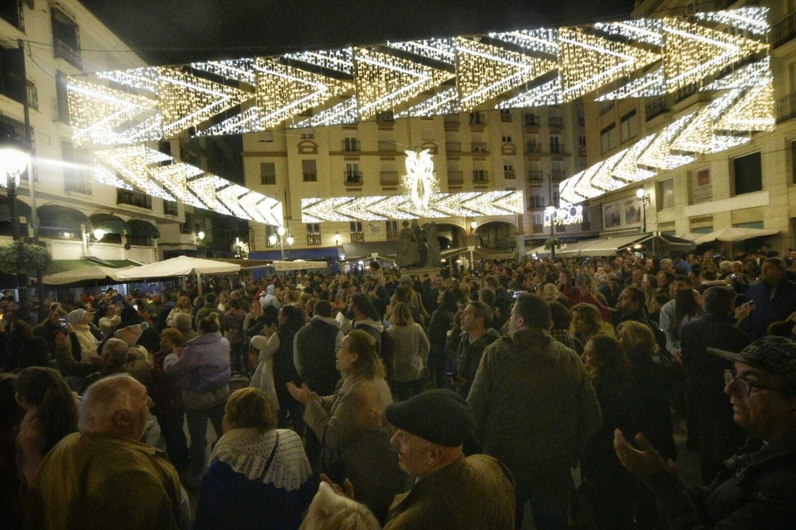 El encendido del alumbrado de Navidad, el año pasado.
