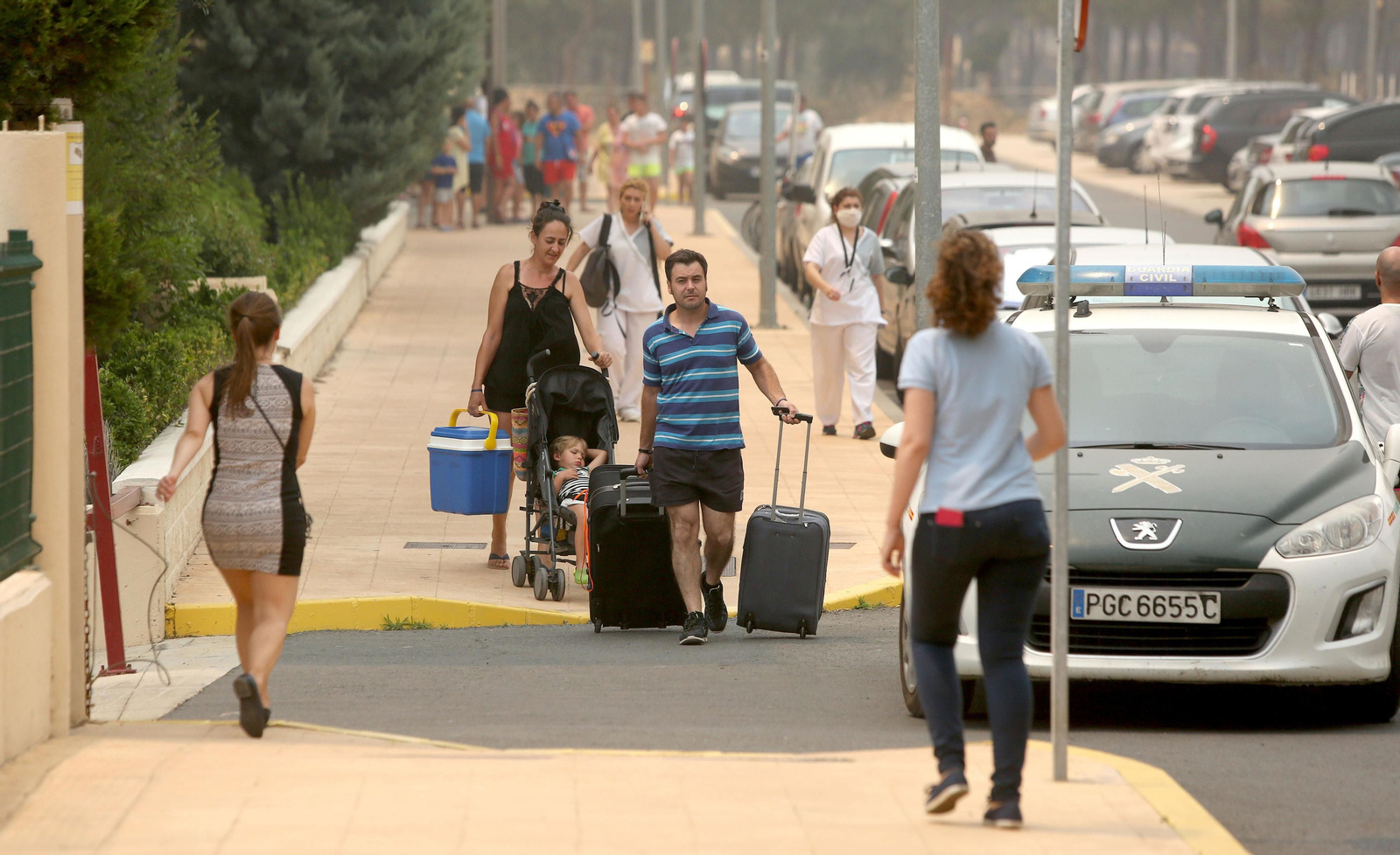 Las consecuencias del incendio en Mazagón