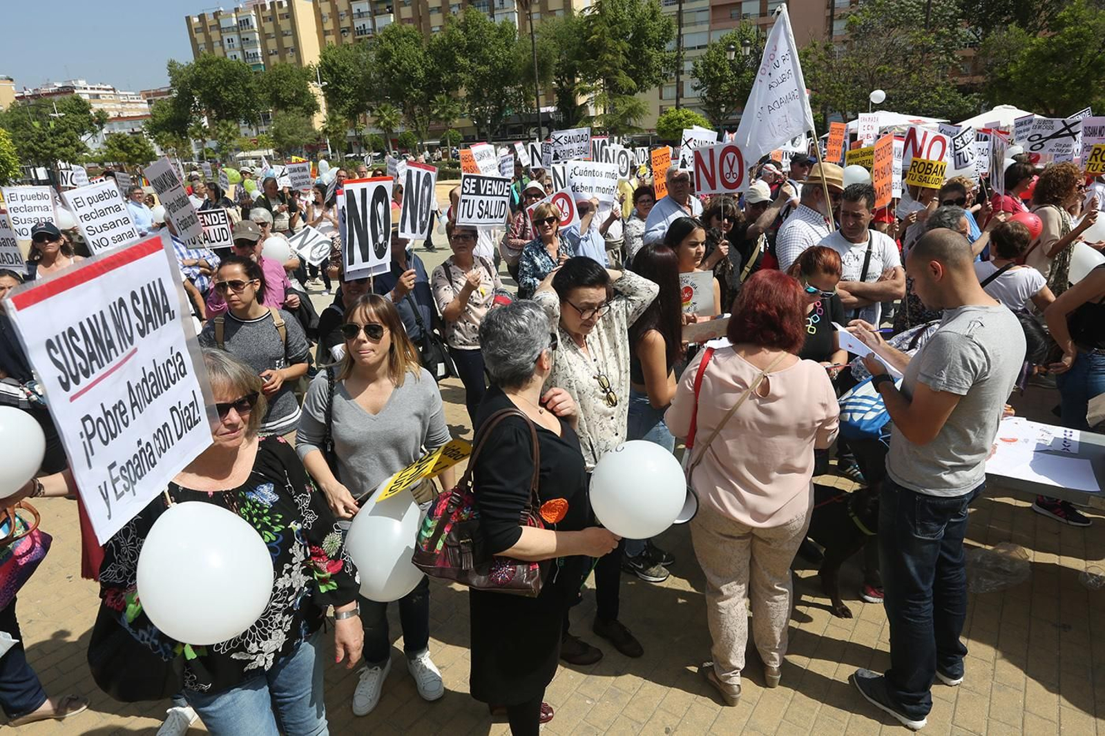 Las Imágenes de la Manifestación por una Sanidad Digna