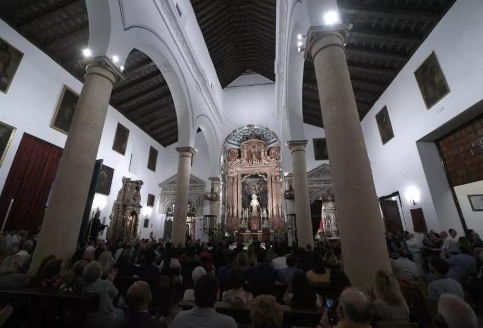 La iglesia de Santiago el día de su reapertura, en septiembre de 2023