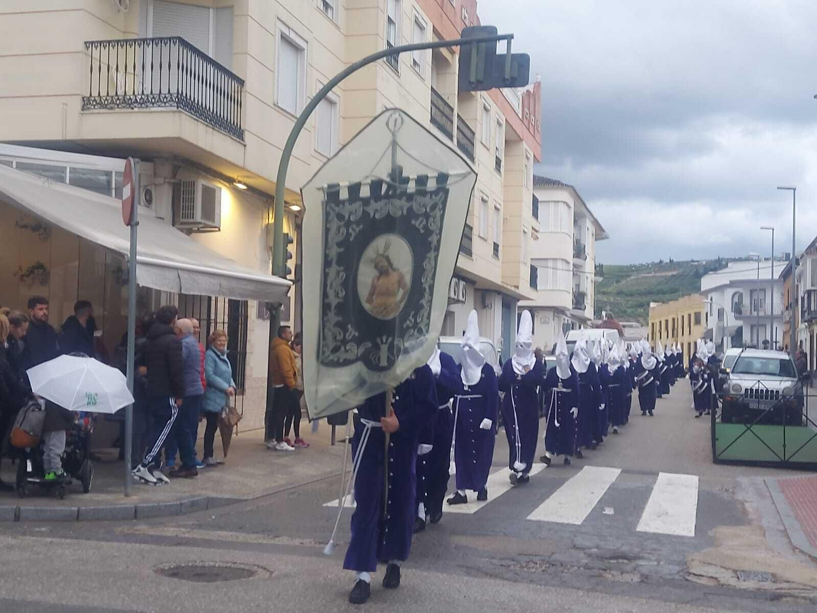 Martes Santo en Baena: El miserere de Jesús del Huerto y San Diego desafía a la lluvia, en imágenes