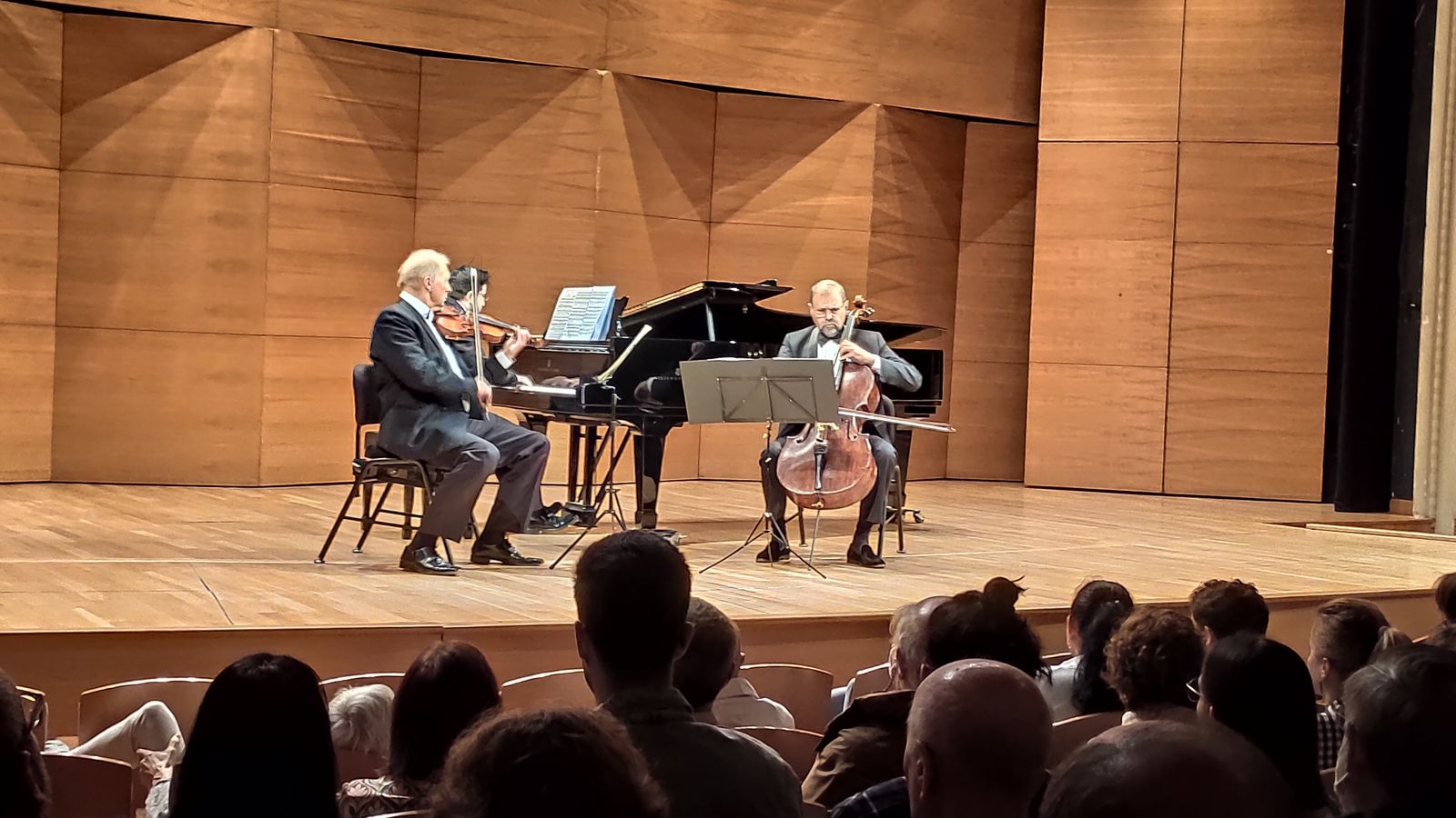 Managadze, Milman y Montero, Piano trío Tres M en el Espacio Turina.
