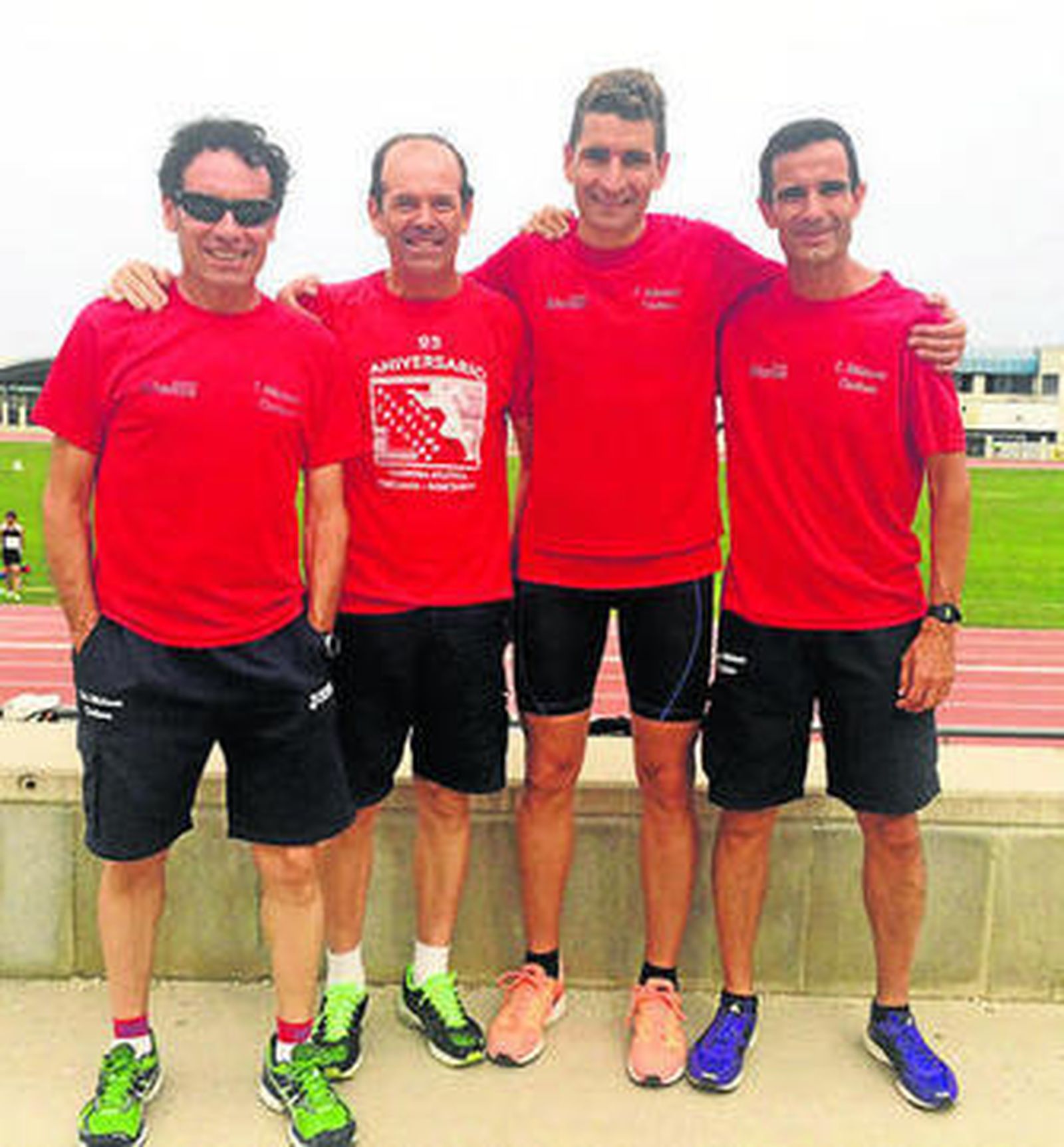 Representantes del club chiclanero en Torremolinos.