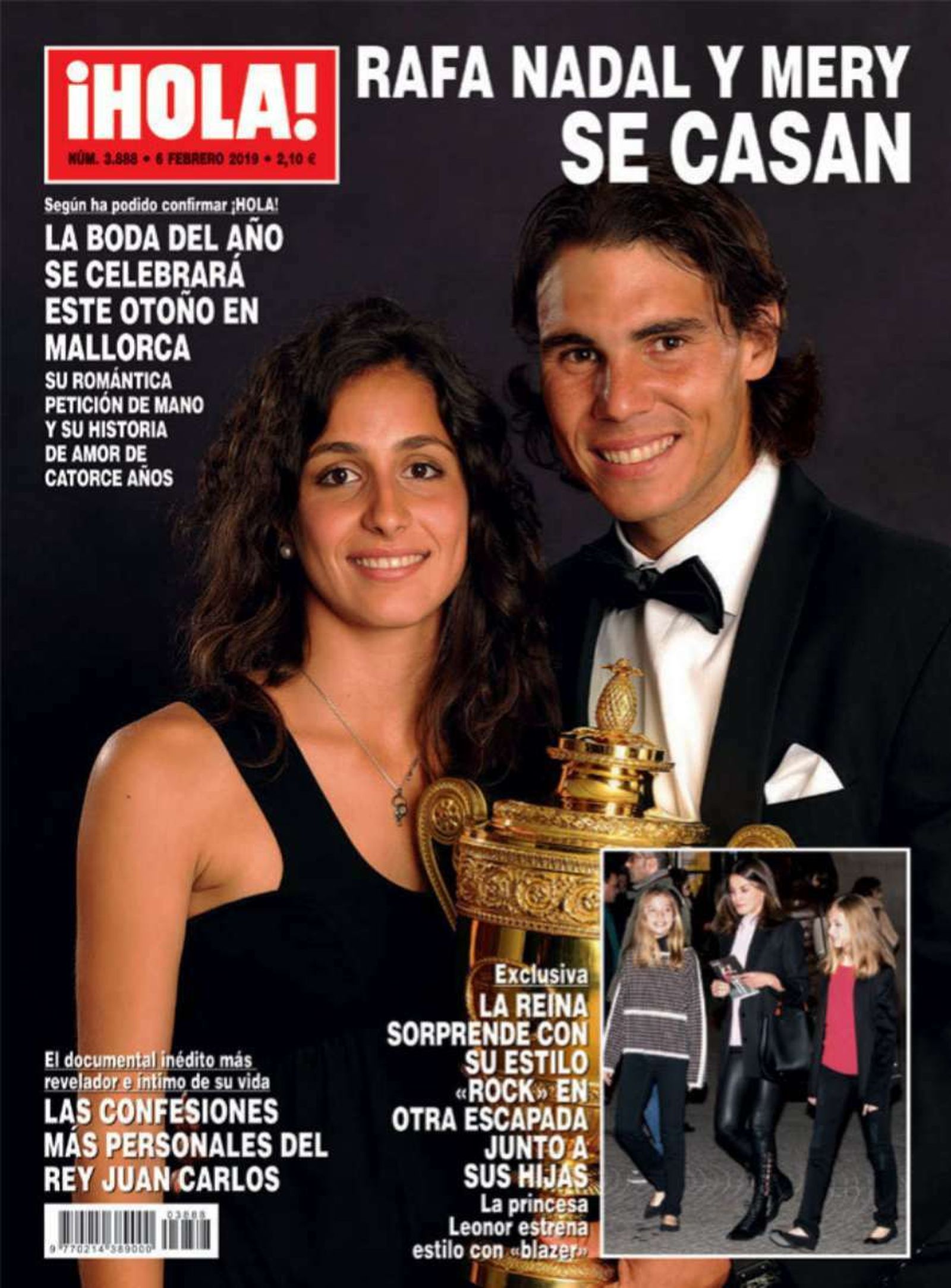 Portada de '¡Hola!' en la que se anunciaba la boda de la pareja.