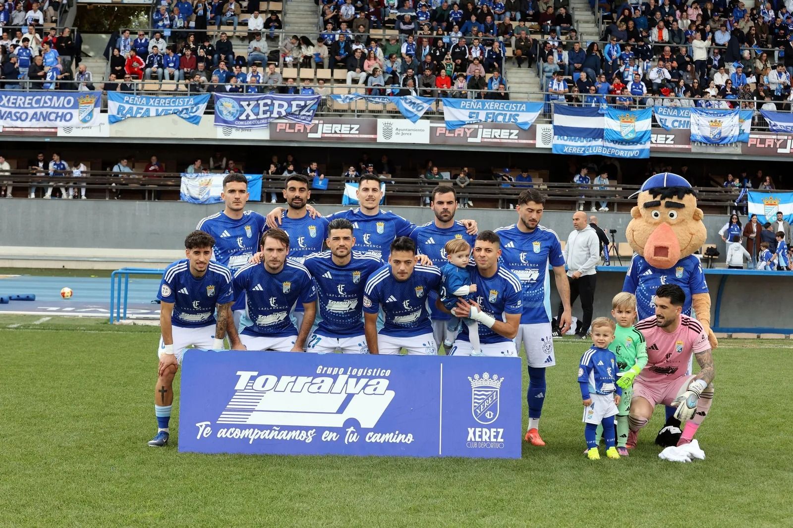 Formación inicial que presentó el Xerez CD frente al Recreativo de Huelva.