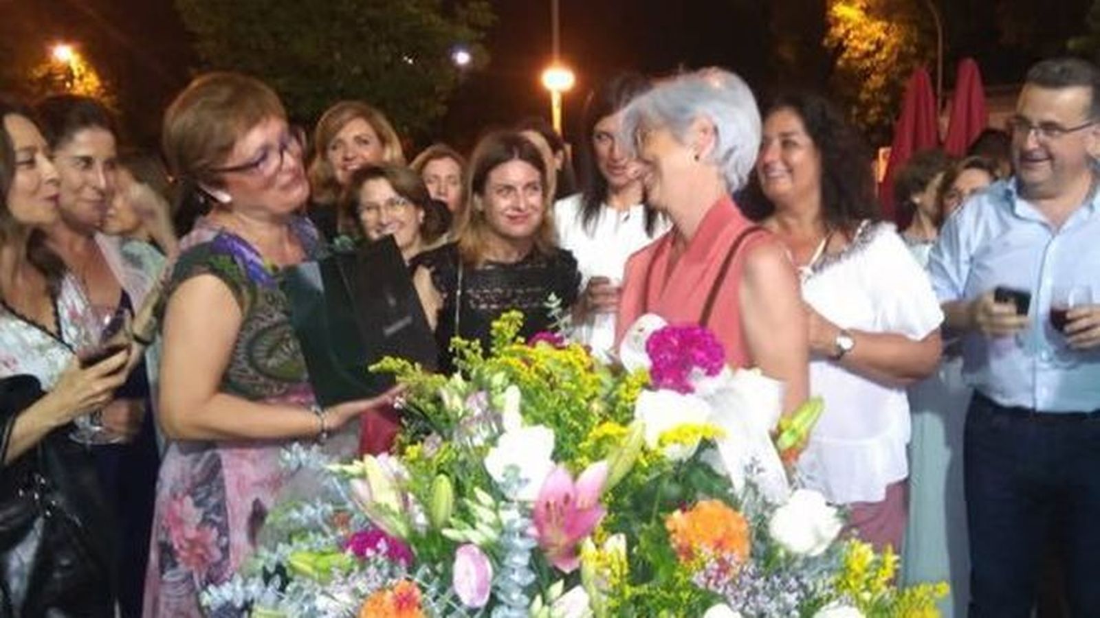 María José Segarra, agasajada en su despedida.