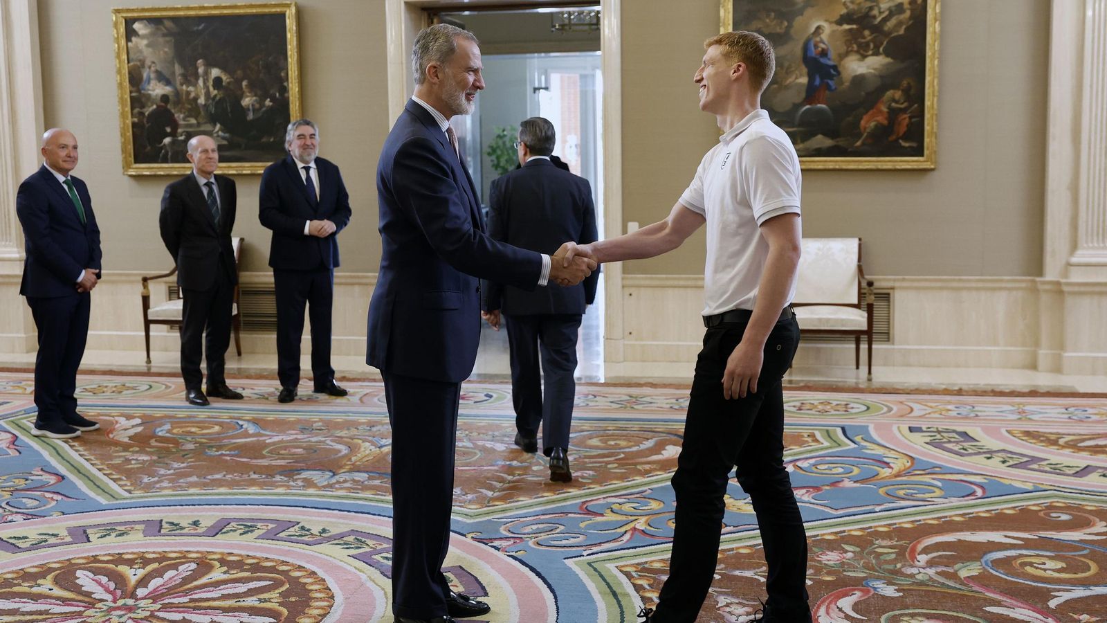 La recepción del Rey Felipe VI al Unicaja, en fotos