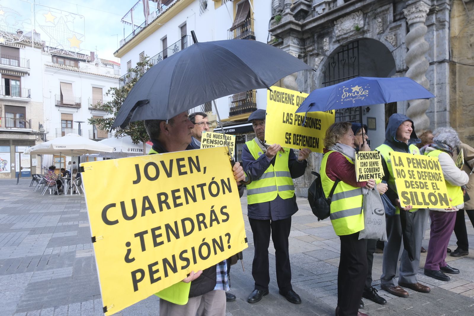 Concentración de la Plataforma en Defensa del Sistema de Pensiones Públicas en Córdoba.