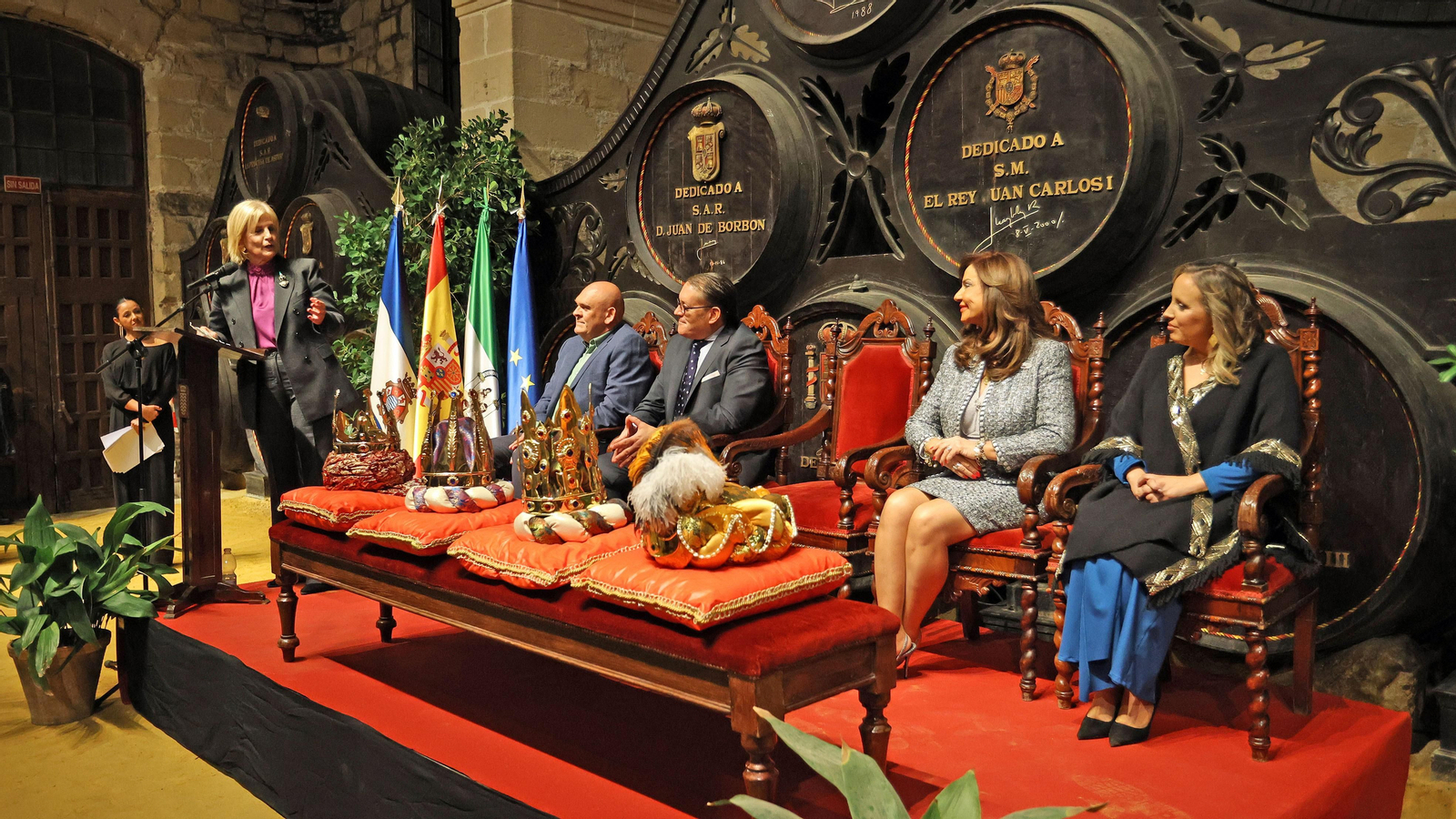 Presentación de los Reyes Magos 2024 de Jerez en Bodegas González Byass