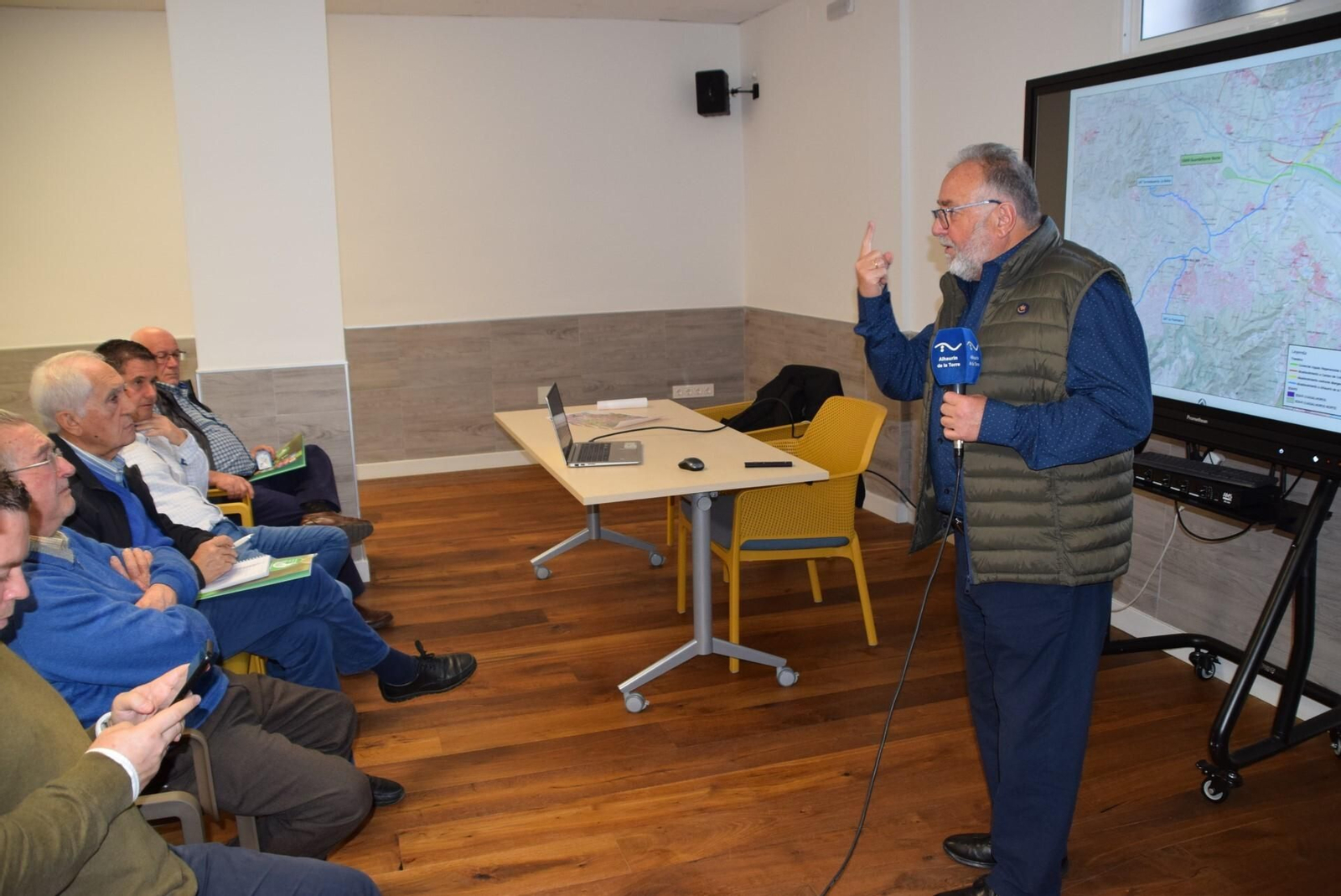El alcalde de Alhaurín, durante la presentación del proyecto