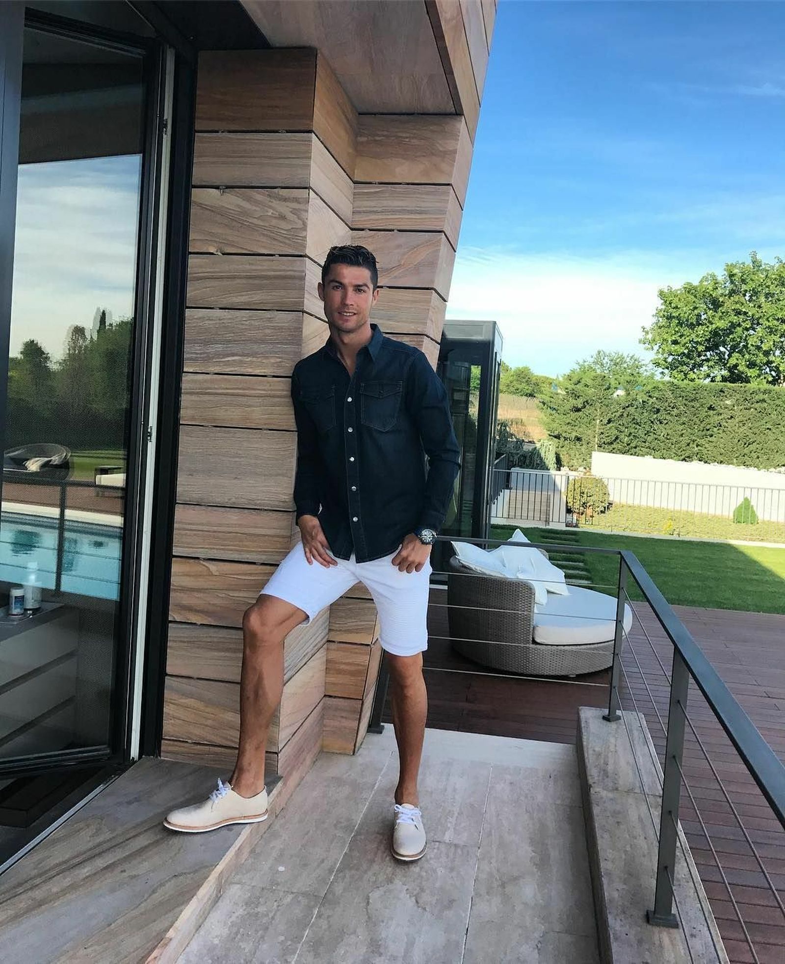 Ronaldo, en su mansión de Madrid.
