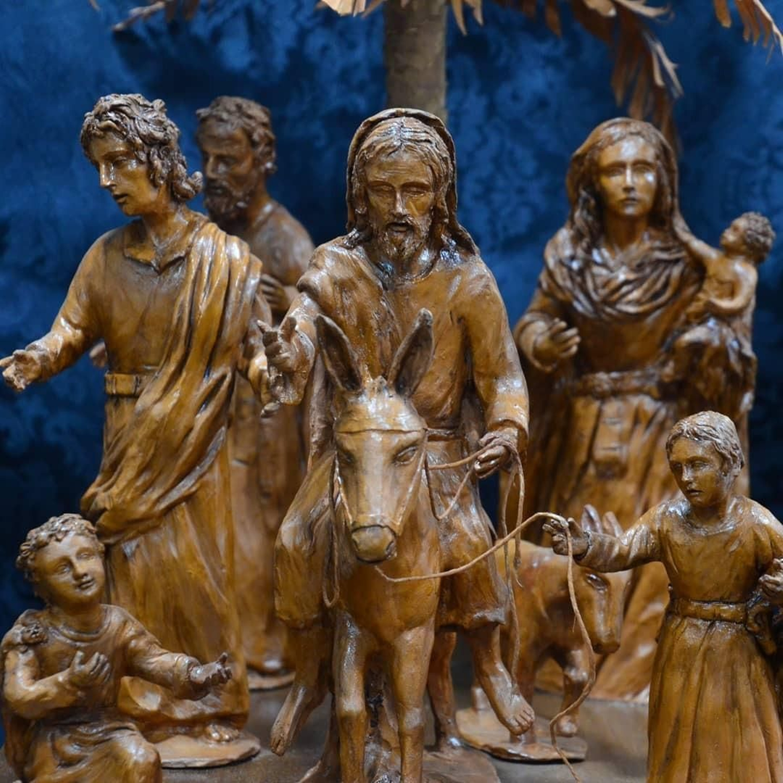 Maqueta del misterio de la Borriquita.