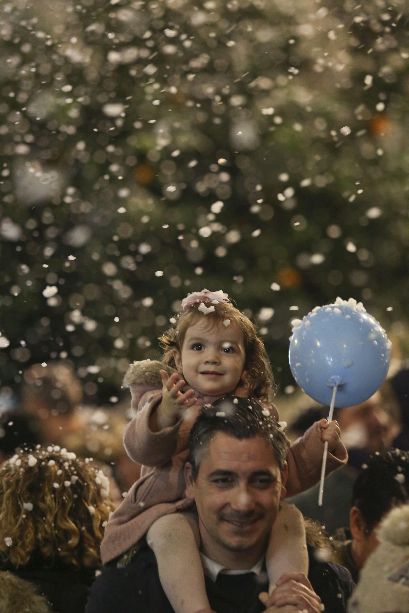 Fotos de la nieve en la Navidad de Málaga