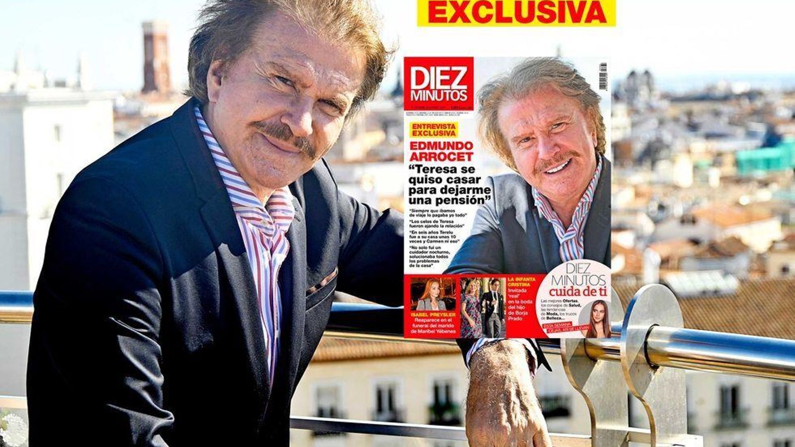Bigote Arrocet en la portada de 'Diez Minutos'
