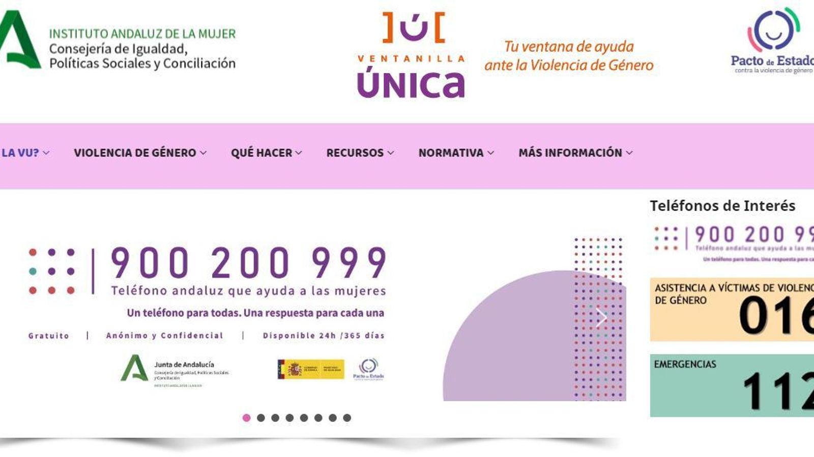 Imagen de la web 'Ventanilla Única'.