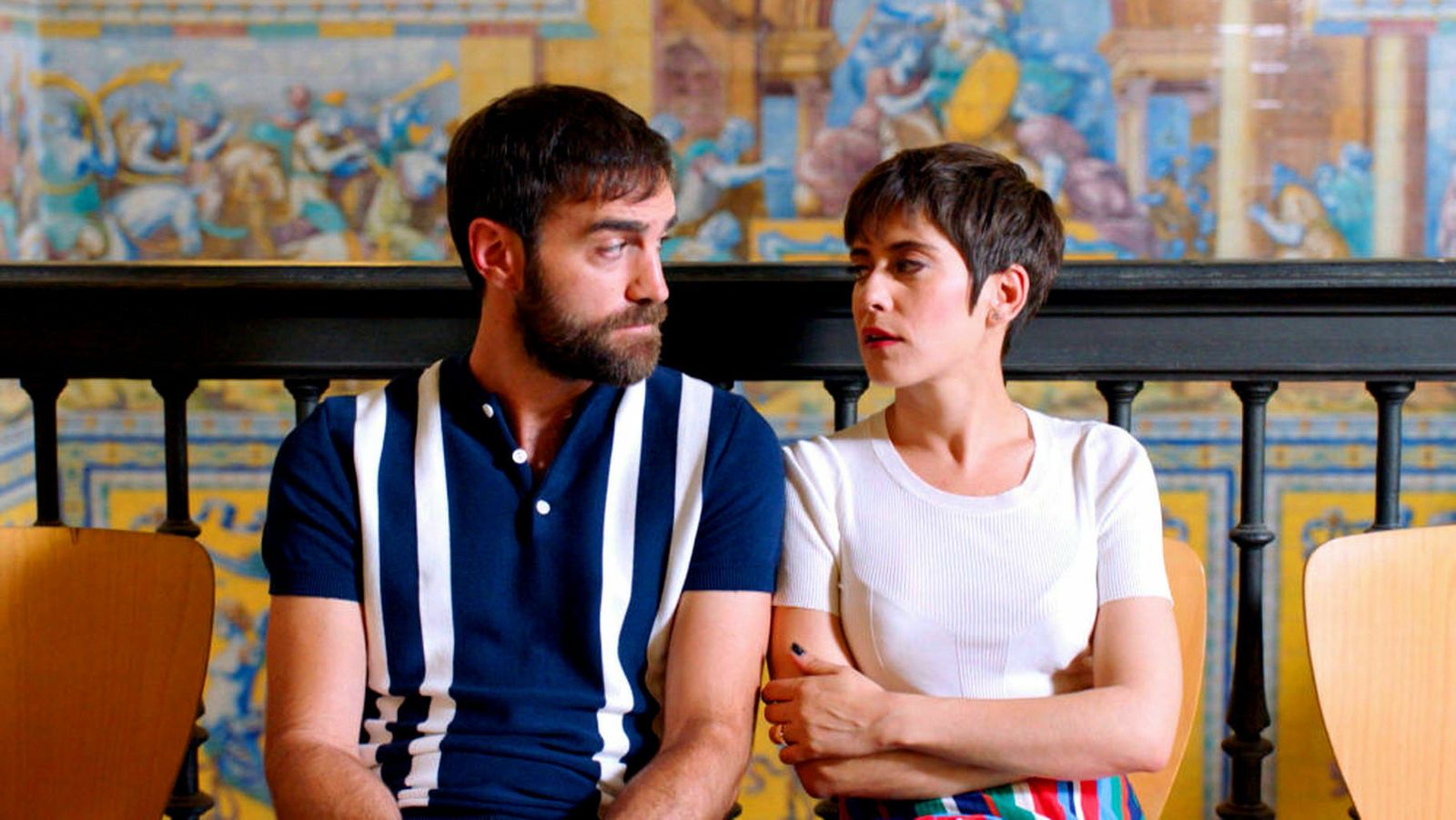 Jon Plazaola y María León,  Iñaki y Carmen en 'Allí abajo'