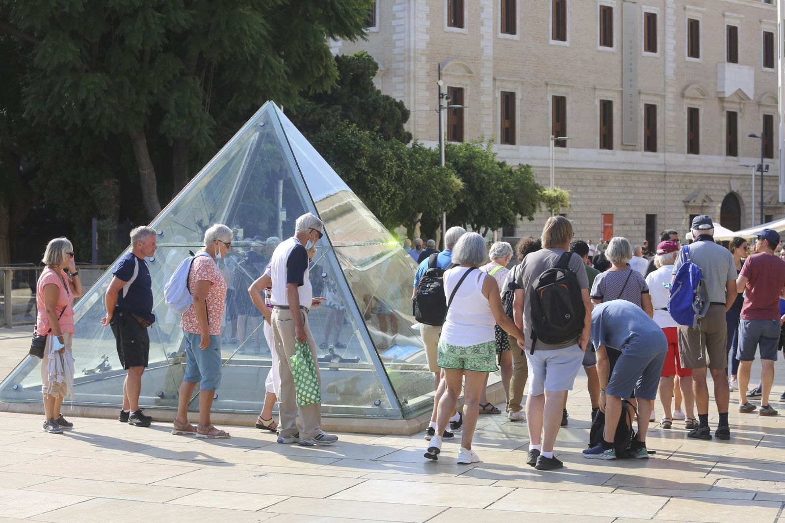 Varios turistas en el centro de Málaga