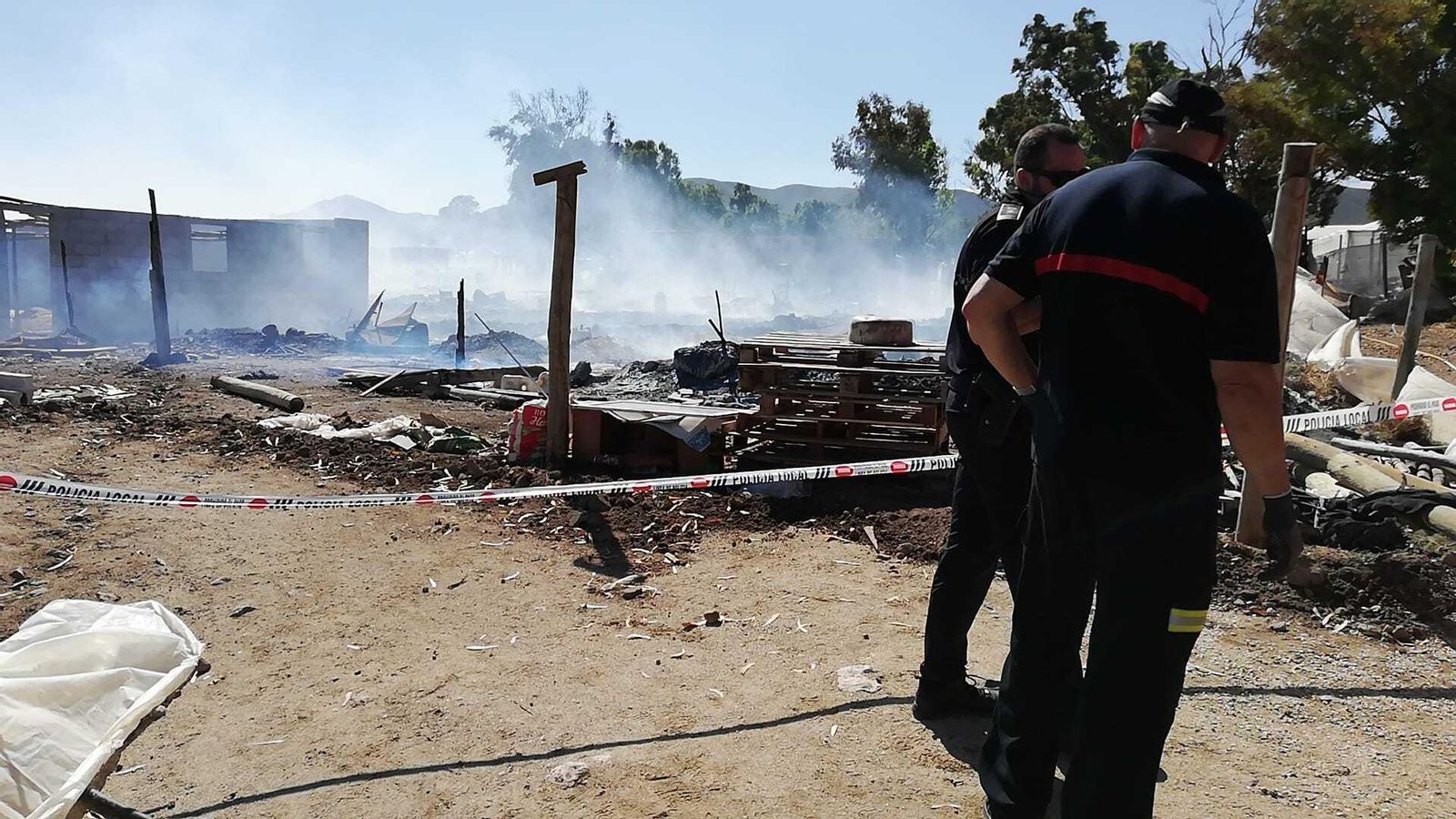 Los bomberos ya están actuando sobre el terreno