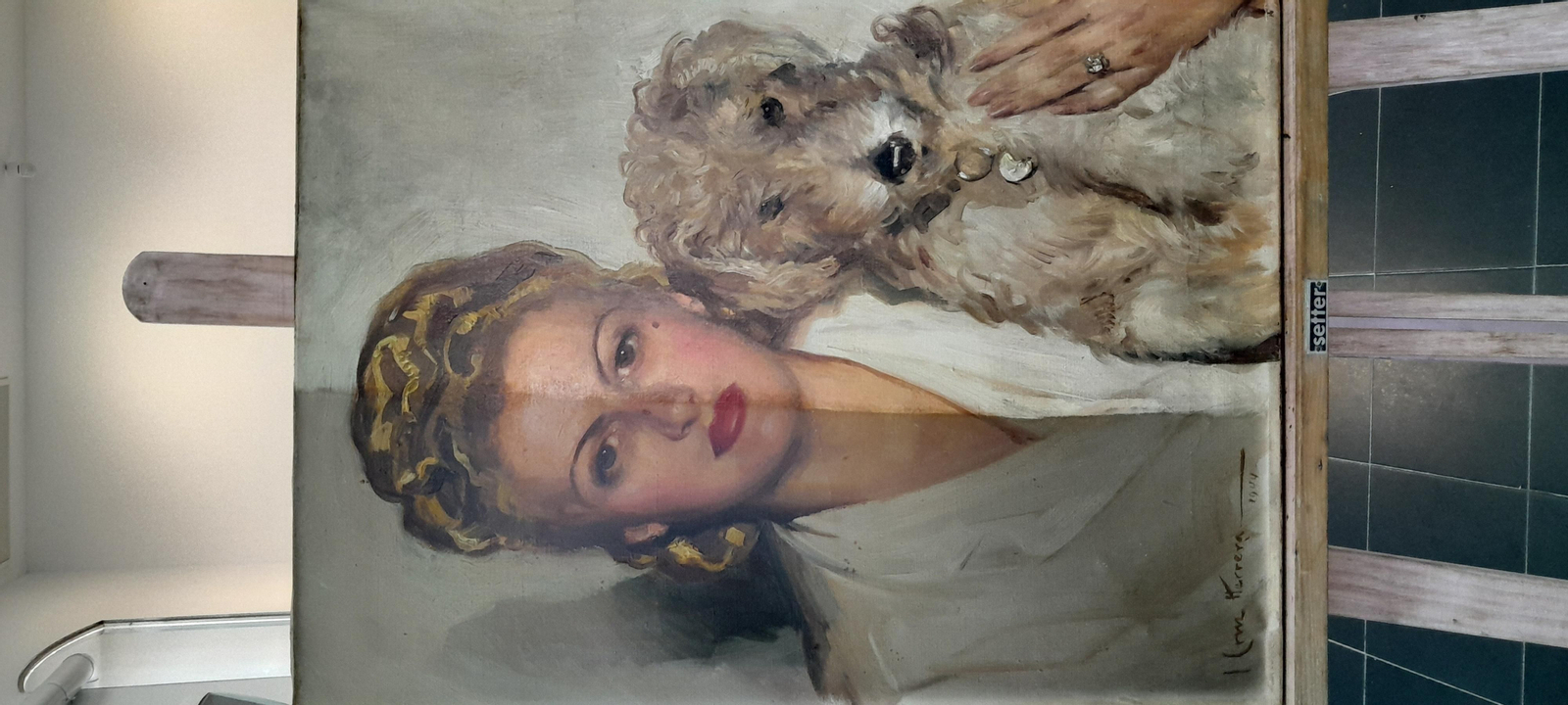 La donación del retrato realizado por Cruz Herrera, en imágenes