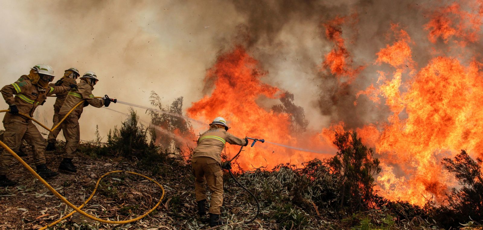 Las imágenes del grave incendio en Portugal