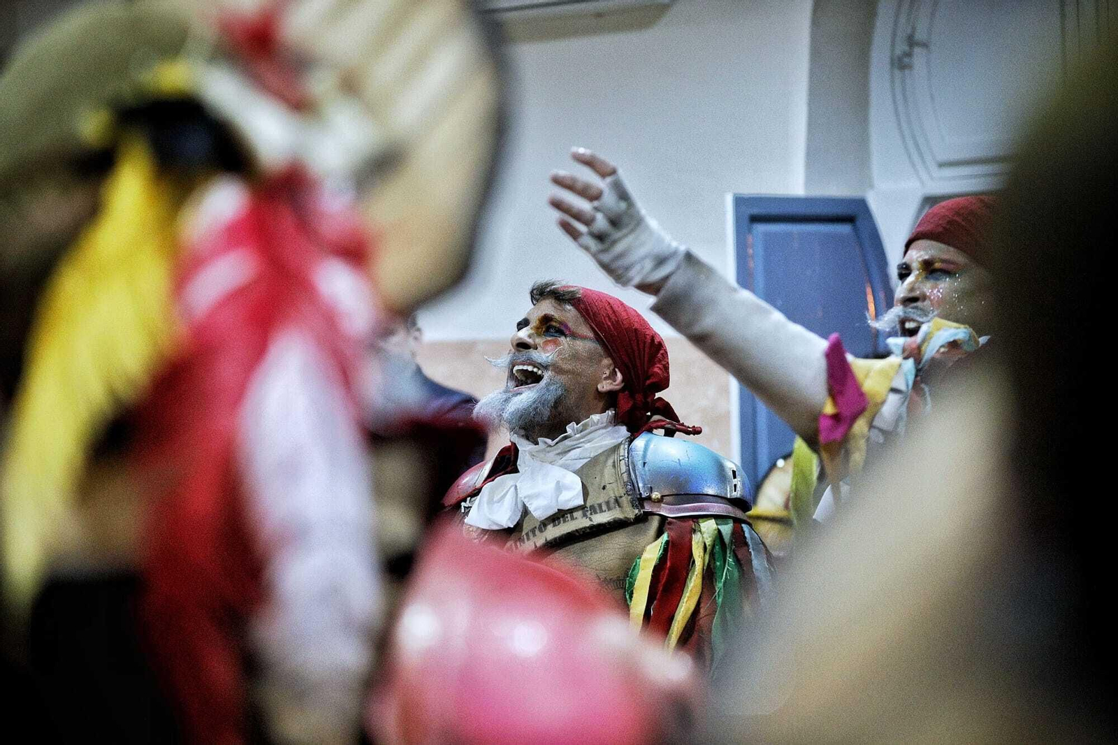 Comparsa 'Caminito del Falla en camerinos