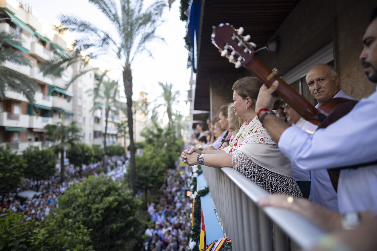 Imágenes de la salida de la Virgen de la Cinta desde la Catedral hacia el Santuario