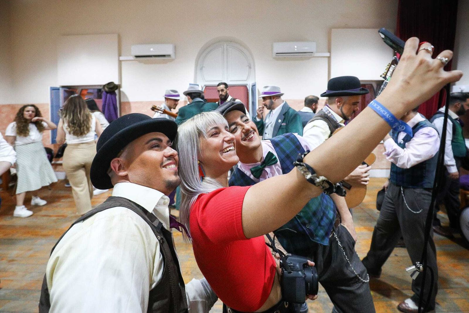 Ambiente en camerinos