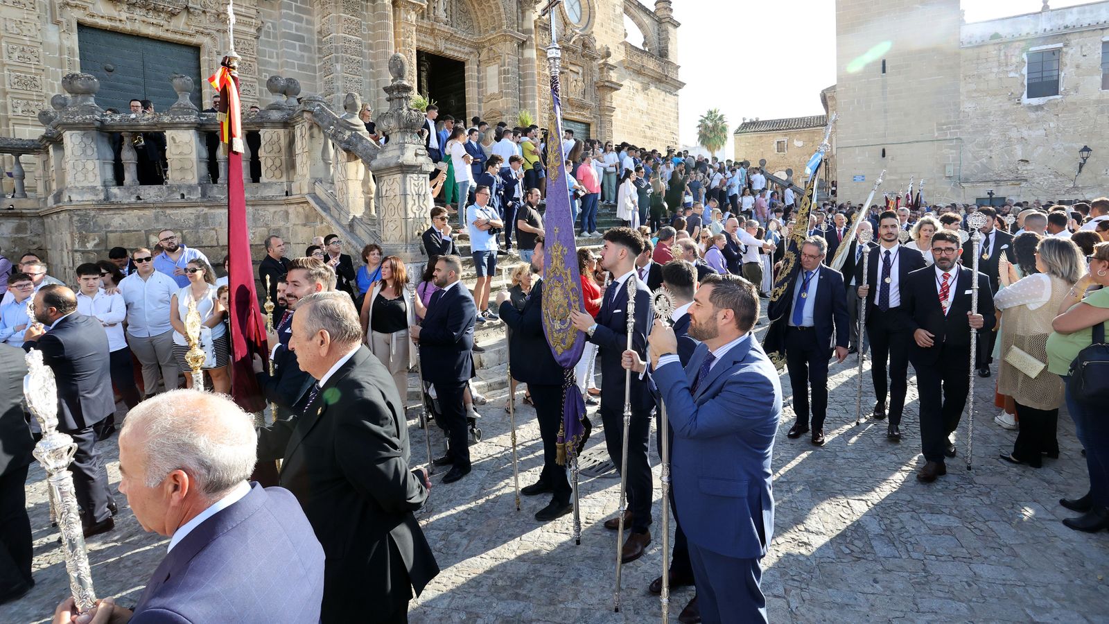Procesión de regreso de la Virgen de la Estrella Coronada en Jerez