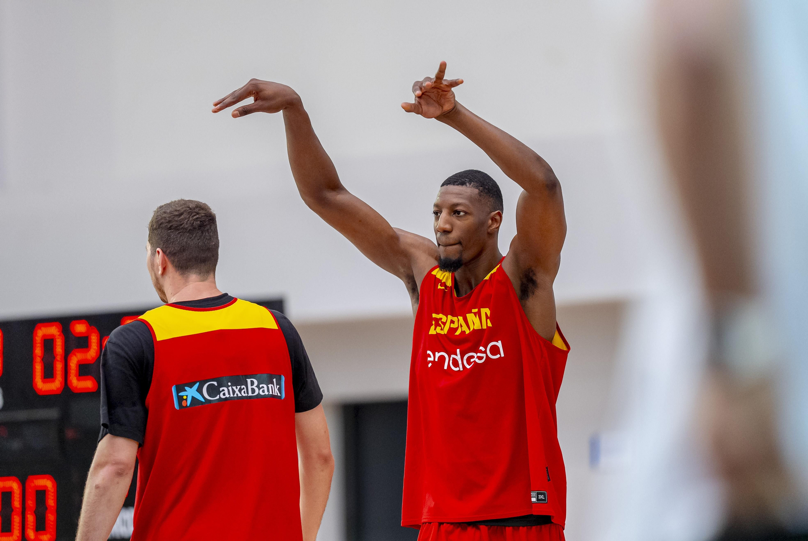 Yankuba Sima, con la selección.