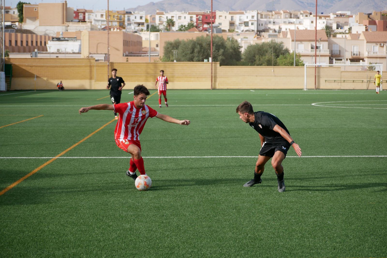Imagen del partido ante el Sevilla.