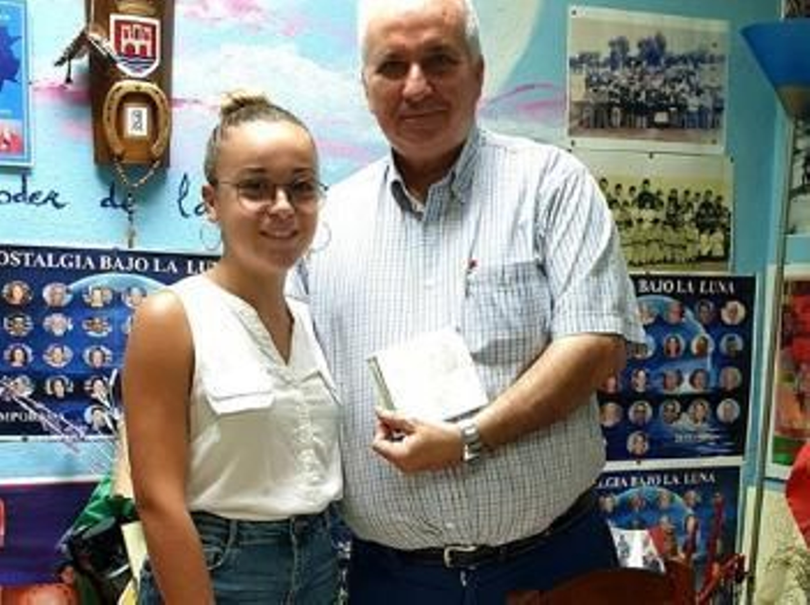 Nazaret García, La Chata de Arcos, en un acto flamenco.