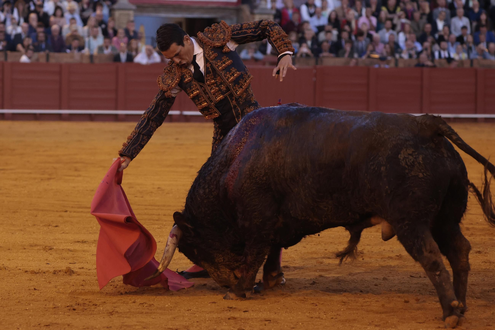 Las imágenes de los toros en Sevilla con Morante de la Puebla, José María Manzanares y Talavante
