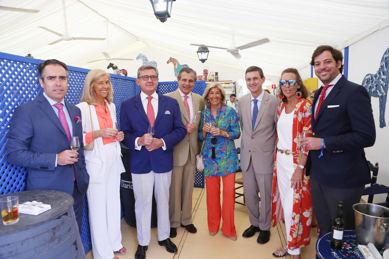 Lucía Picardo, Alfonso Merediz, Juan Guerrero, Marita Picardo, Miguel Berraquero, Ana Lumbreras, Ignacio Guerrero y Rafael Navas.