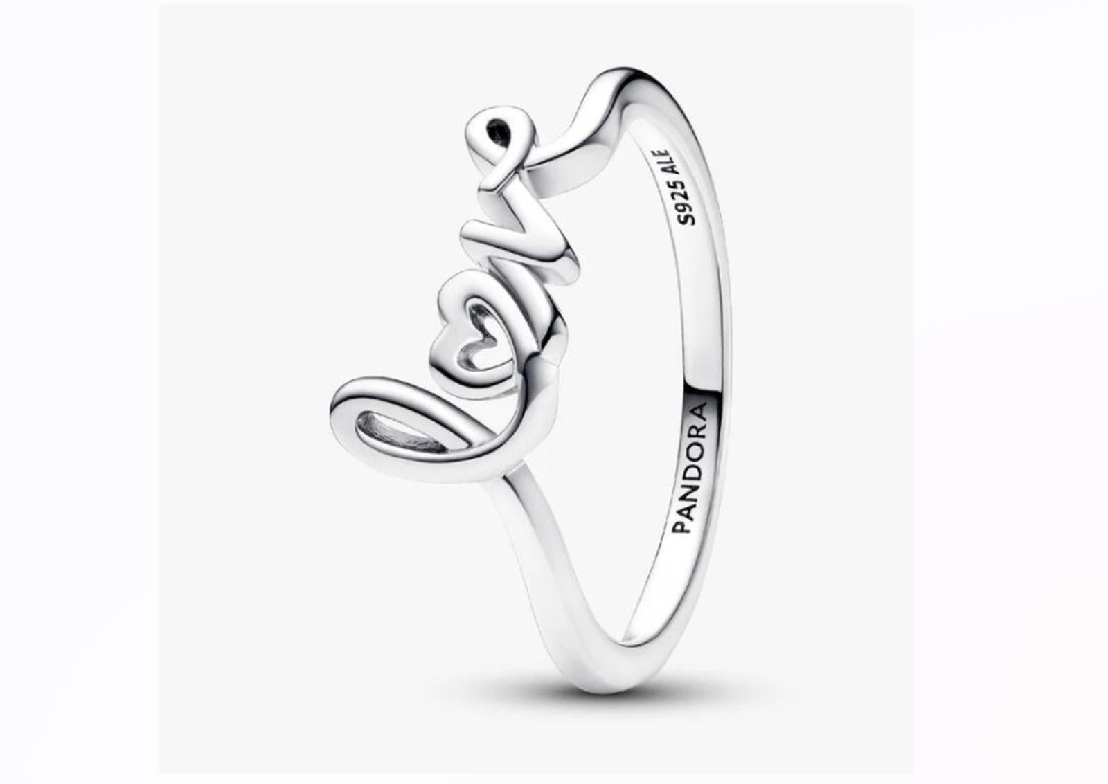 Anillo Pandora Love Escrito a Mano