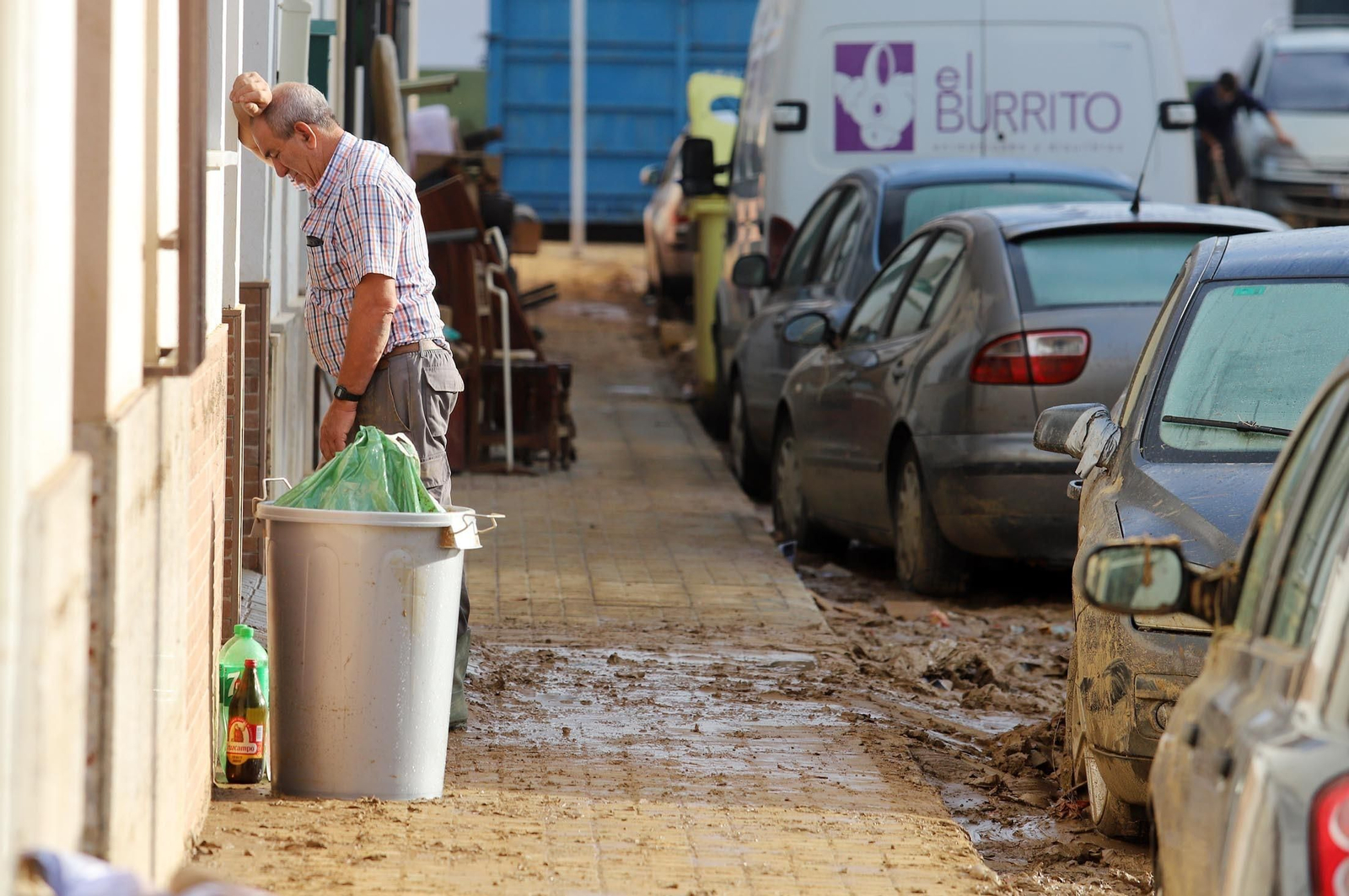 Imágenes de los destrozos provocados por el temporal en Lepe