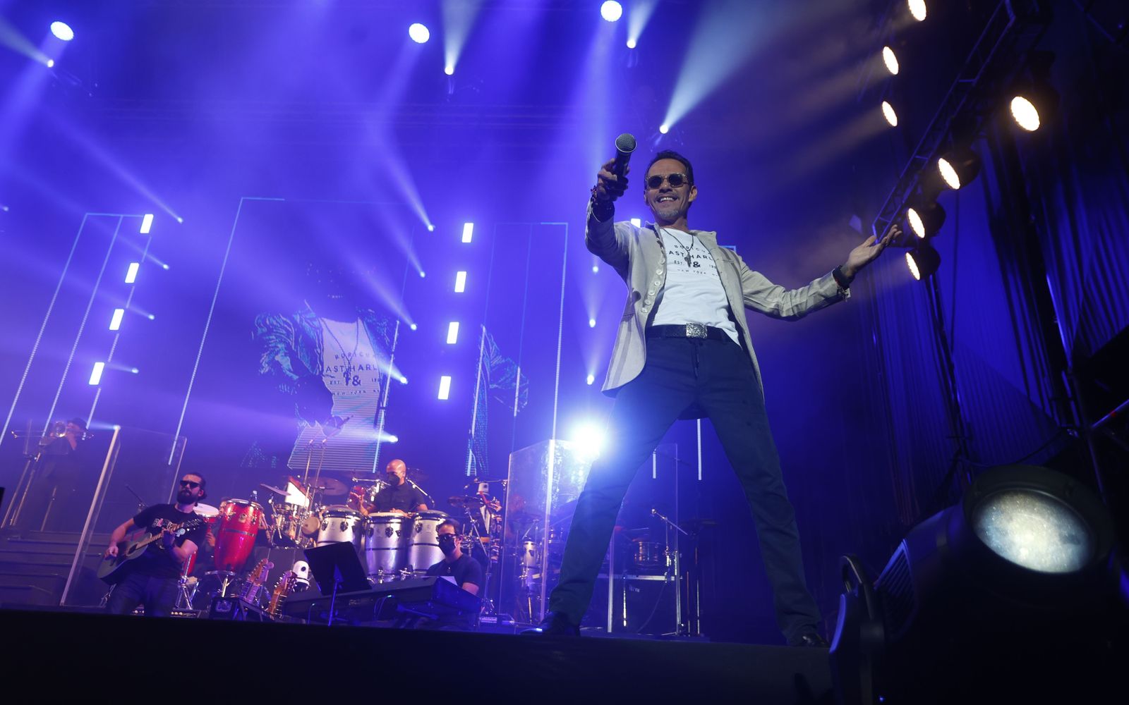 Las imágenes del concierto de Marc Anthony en Sevilla