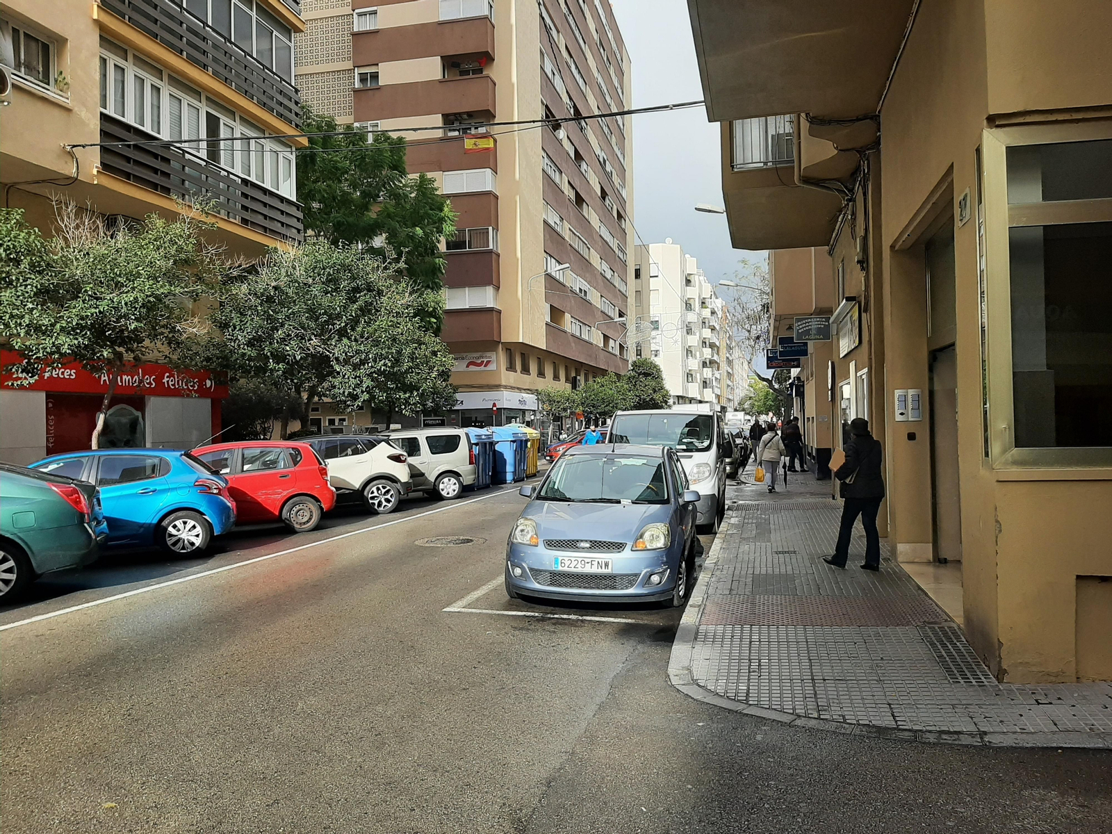 Calle Pintor Zuloaga, donde sucedió la agresión.