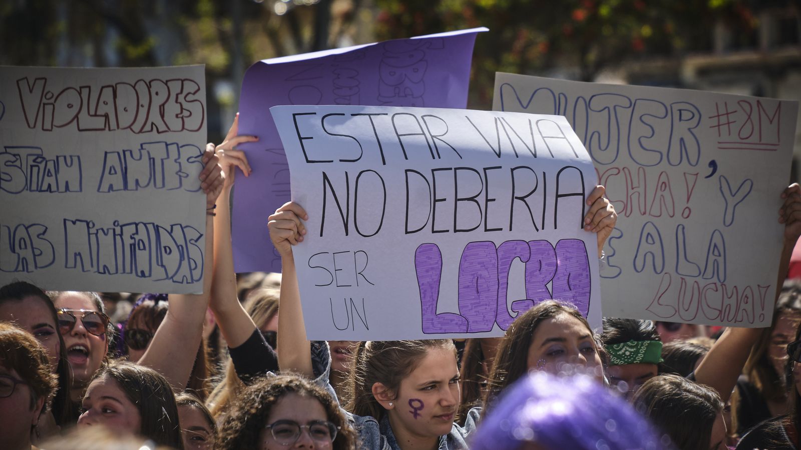 Manifestación por el Día Internacional de la Mujer.