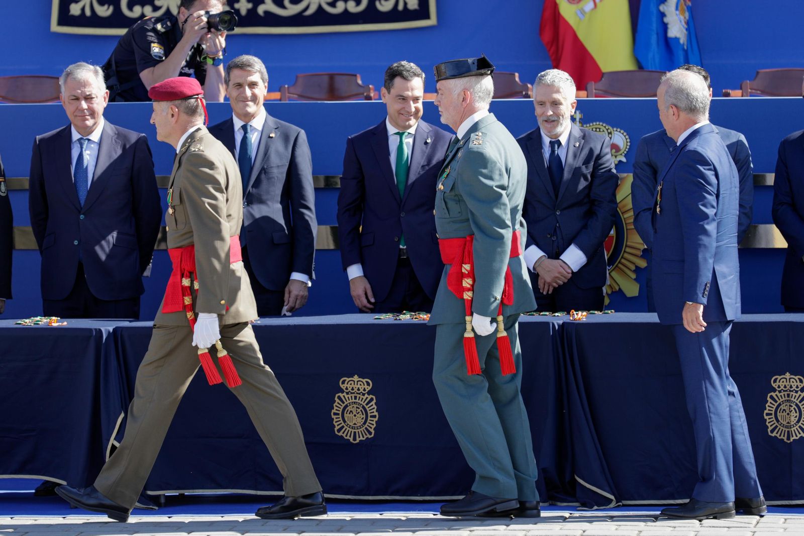 Plaza de España. Día de la Policía Nacional
