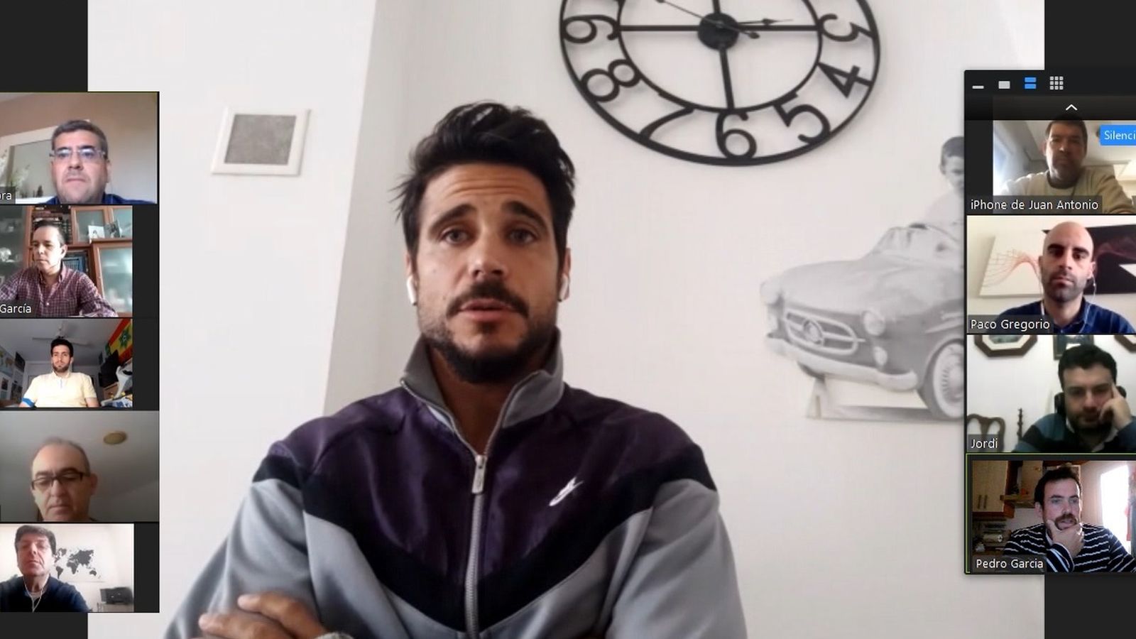 Romera durante la videoconferencia mantenida con los medios de comunicación