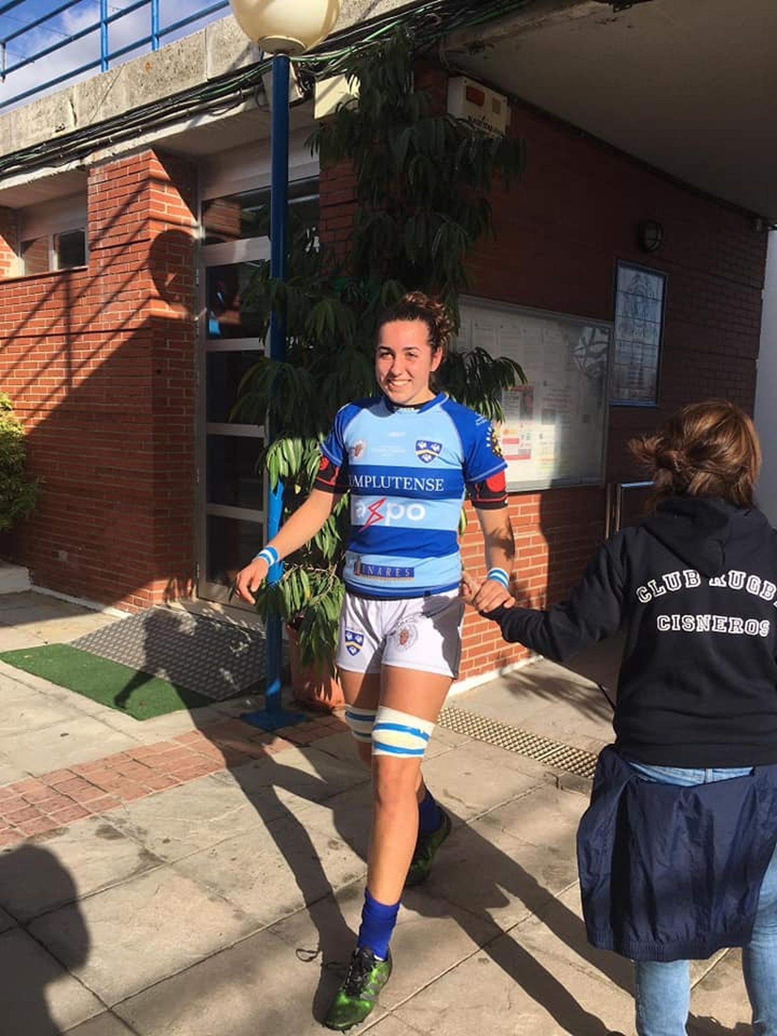 Carmen Castellucci, en un partido con Cisneros.