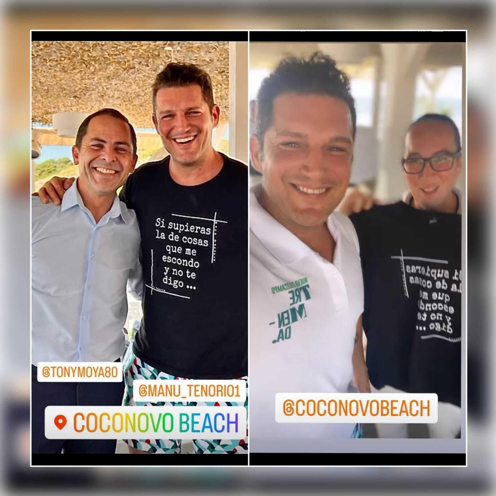 Manu Tenorio en Coconovo Beach en Chiclana