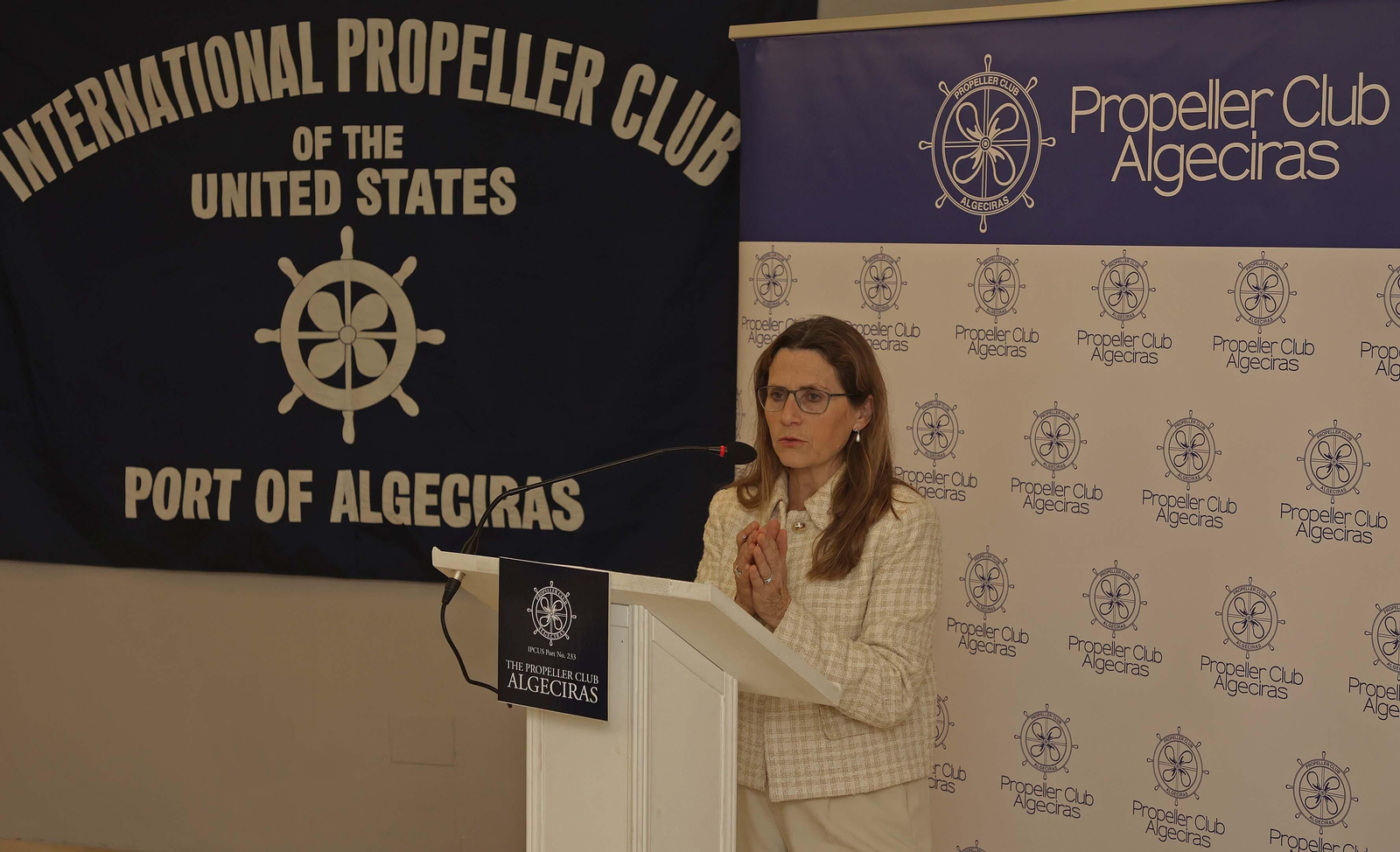El almuerzo del Propeller Club de Algeciras con Pilar Jurado, en imágenes