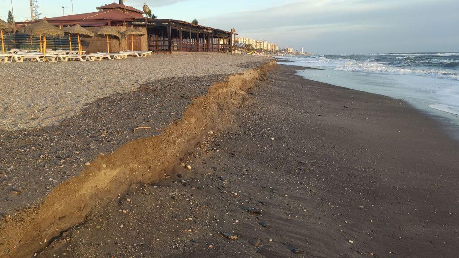 La playa de Ferrara, en Torrox Costa