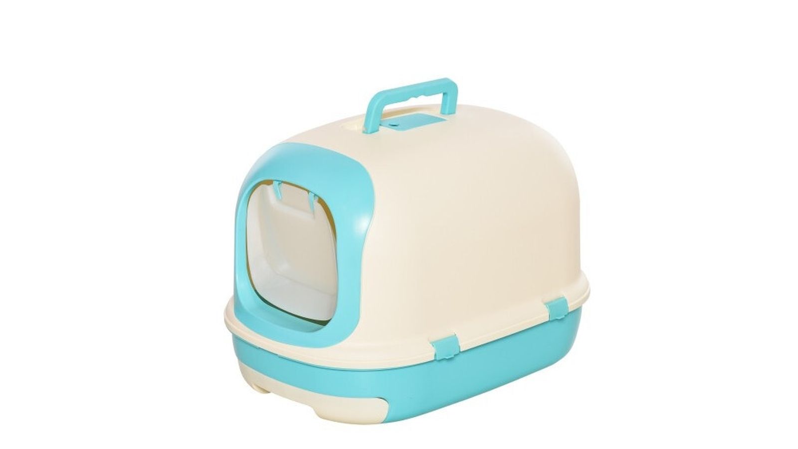 Arenero para gatos PawHut color verde