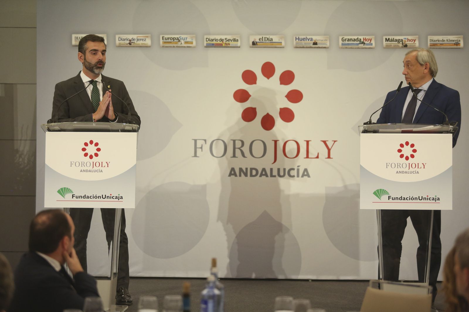 Foro Joly con el consejero de Sostenibilidad, Medio Ambiente y Economía Azul de la Junta de Andalucía en imágenes